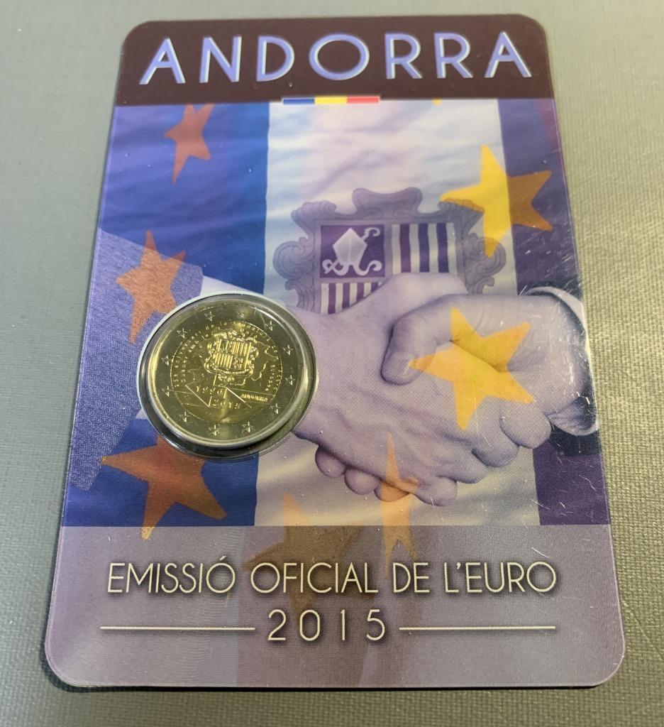 2 euro Andorra 2015 - 25e aniversari de la signatura, Enlèvement ou Envoi, Autres pays, 2 euros, Monnaie en vrac