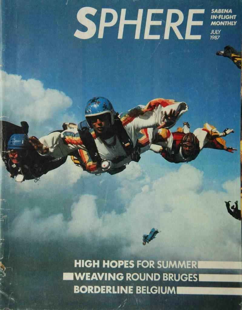 Sabena sphere juli 1987, Verzamelen, Luchtvaart en Vliegtuigspotten, Gebruikt, Boek of Tijdschrift, Ophalen of Verzenden