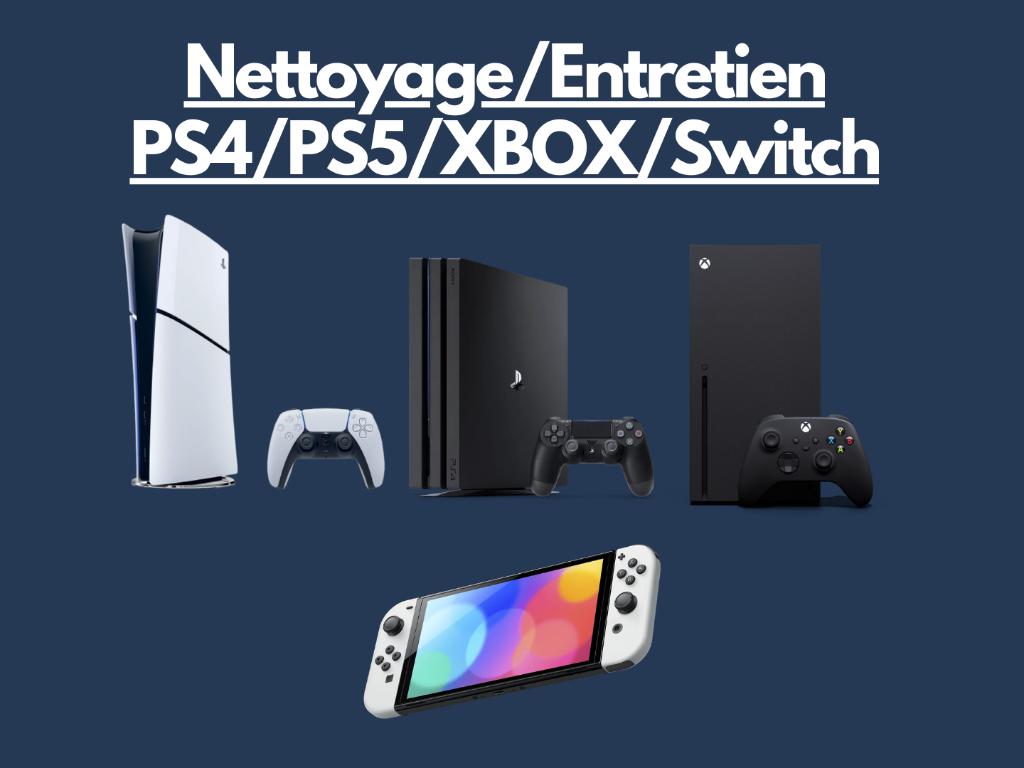 Nettoyage / Entretien console PS5 PS4 XBOX Switch, Enlèvement, Neuf, Playstation 5