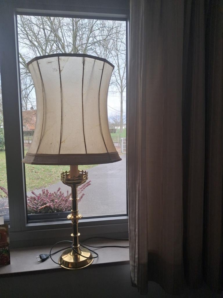 Koper oude lamp 84 cm hoog, Enlèvement