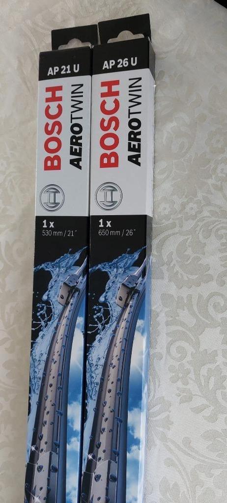 nieuwe BOSCH Aerotwin ruitenwisserbladen AP26U & AP21U, Ophalen, Nieuw, BMW