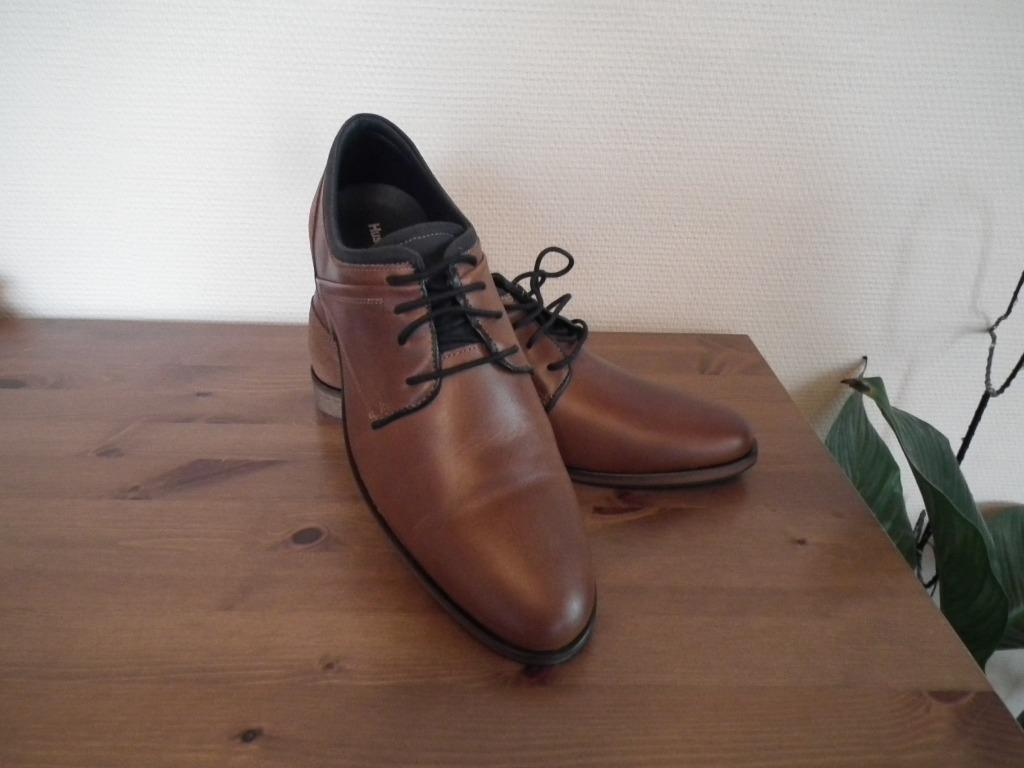 Lederen herenschoenen. (Hush Puppies) 43, Bruin, Verzenden, Nieuw, Hush Puppies