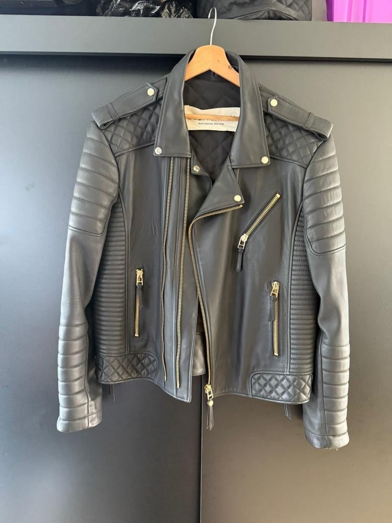 Boda Skin - Alexander Men's Platinum Leather Biker Jacket, Boss, Zwart, Ophalen of Verzenden, Maat 56/58 (XL)