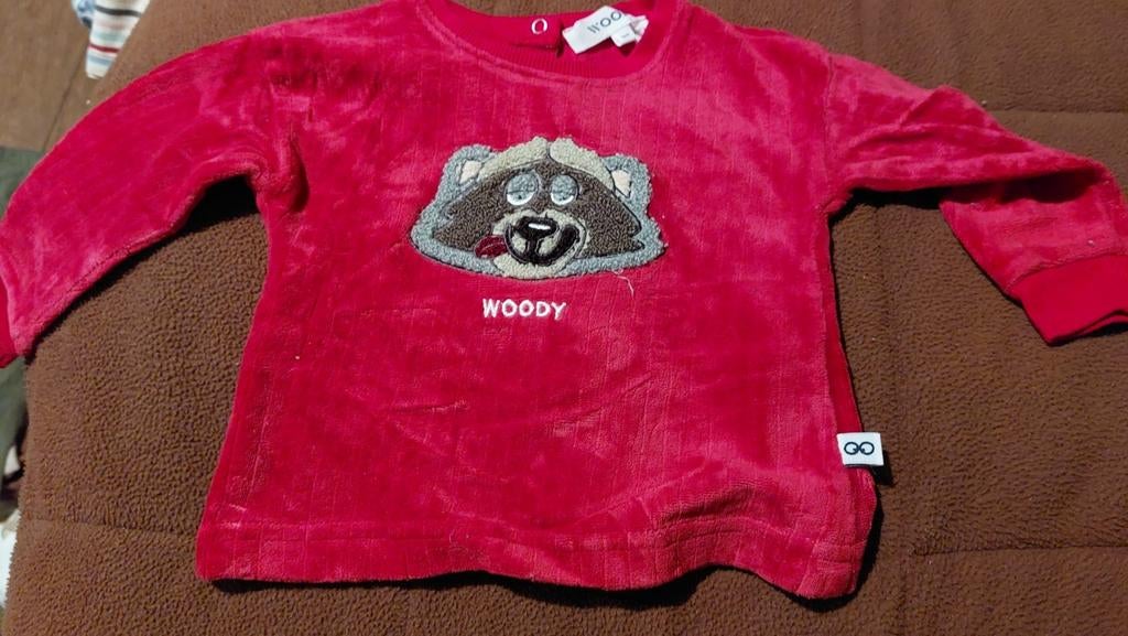 Pyama WOODY wolf maat 6 maand, Ophalen, Zo goed als nieuw