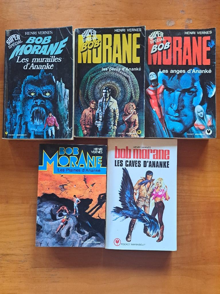 Bob Morane lot "Ananké" - Henri Vernes, Enlèvement ou Envoi, Utilisé, Henri Vernes.