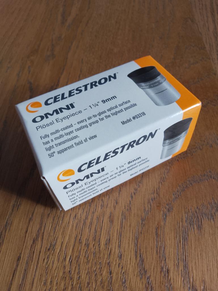 CELESTRON OMNI 9mm Oculaire plössl télescope (Neuf en boîte), Enlèvement ou Envoi, Neuf, Pièces ou Accessoires