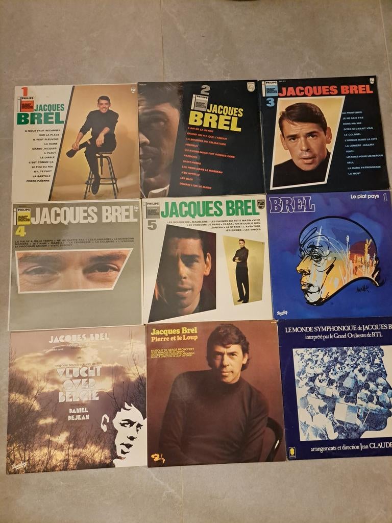 Vinyles 33T  jacques Brel, Ophalen