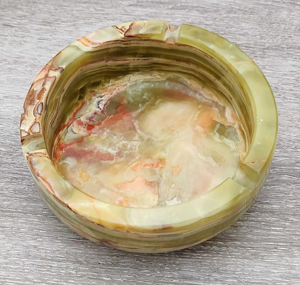 Asbak in onyx, Ophalen of Verzenden