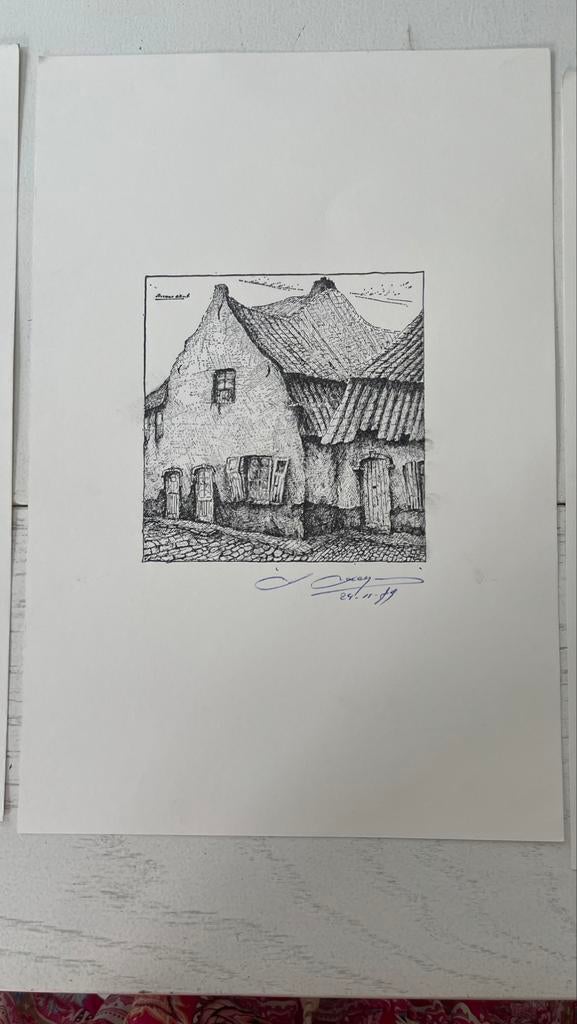 5 etsen uit 79, Antiek en Kunst, Ophalen of Verzenden