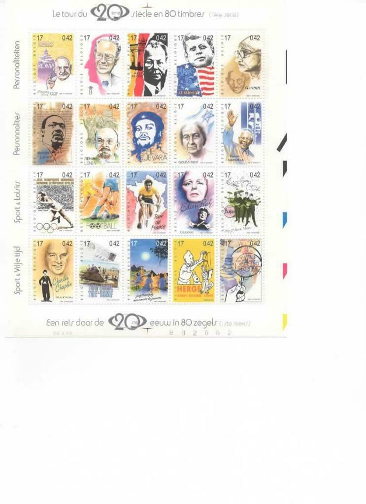 België / Belgique OBP BL83 2858/2877, Postzegels en Munten, Postzegels | Europa | België, Verzenden, Frankeerzegel, Zonder stempel
