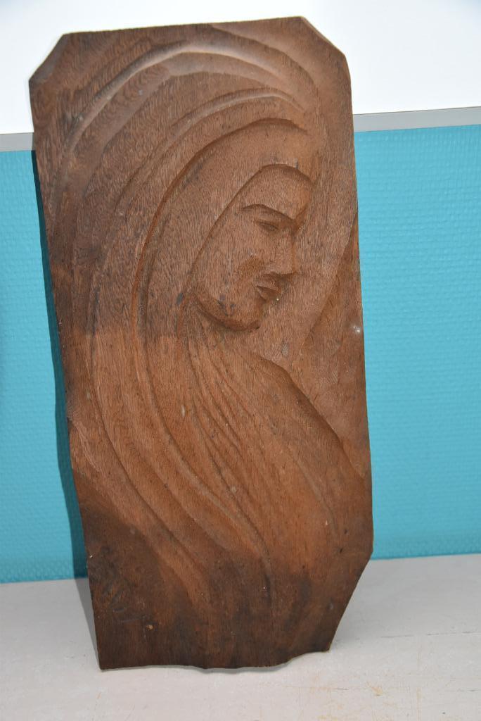 Houtsculptuur Onze Lieve Vrouw, Antiek en Kunst, Ophalen of Verzenden