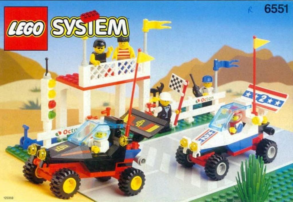 LEGO Classic Town Race 6648 Mag Racer 6551, Ophalen of Verzenden, Zo goed als nieuw, Complete set, Lego