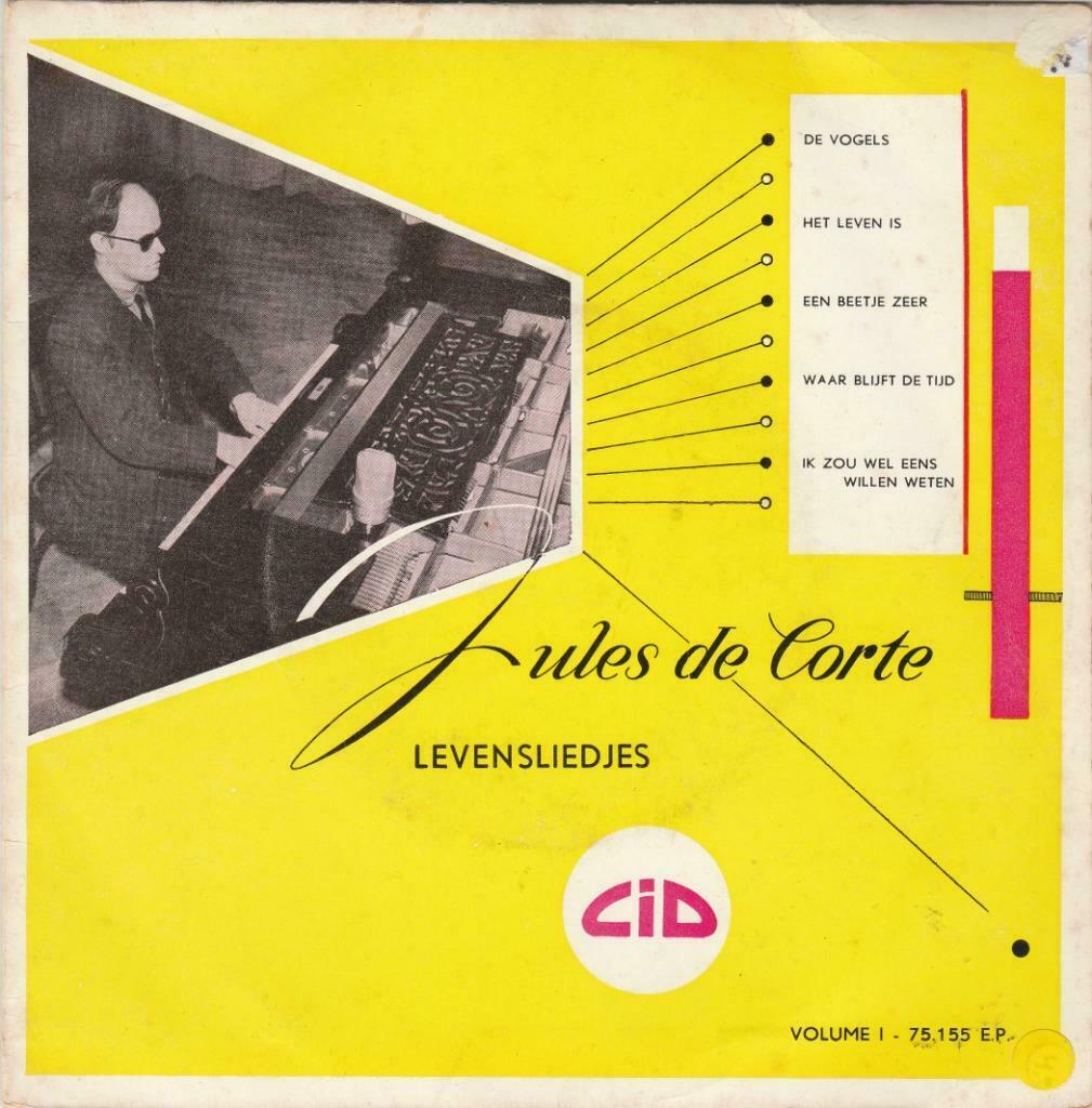 45T: Jules de Corte: EP: Levensliedjes, Cd's en Dvd's, Ophalen of Verzenden, Overige formaten