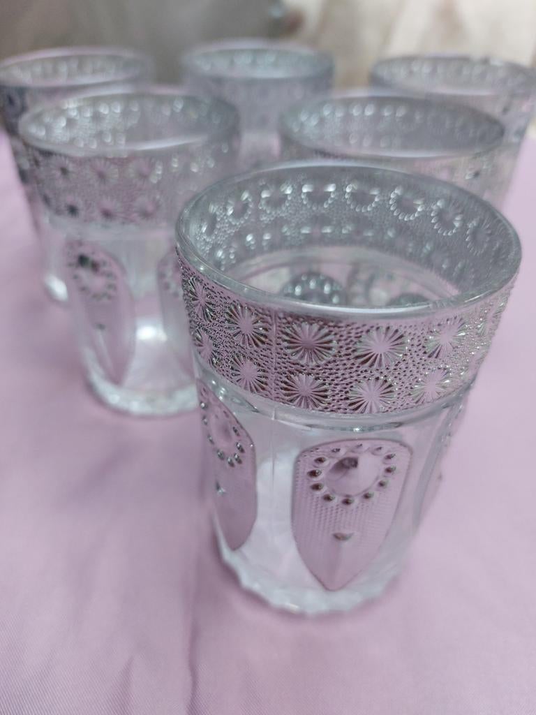 Sier glazen, Ophalen of Verzenden, Zo goed als nieuw