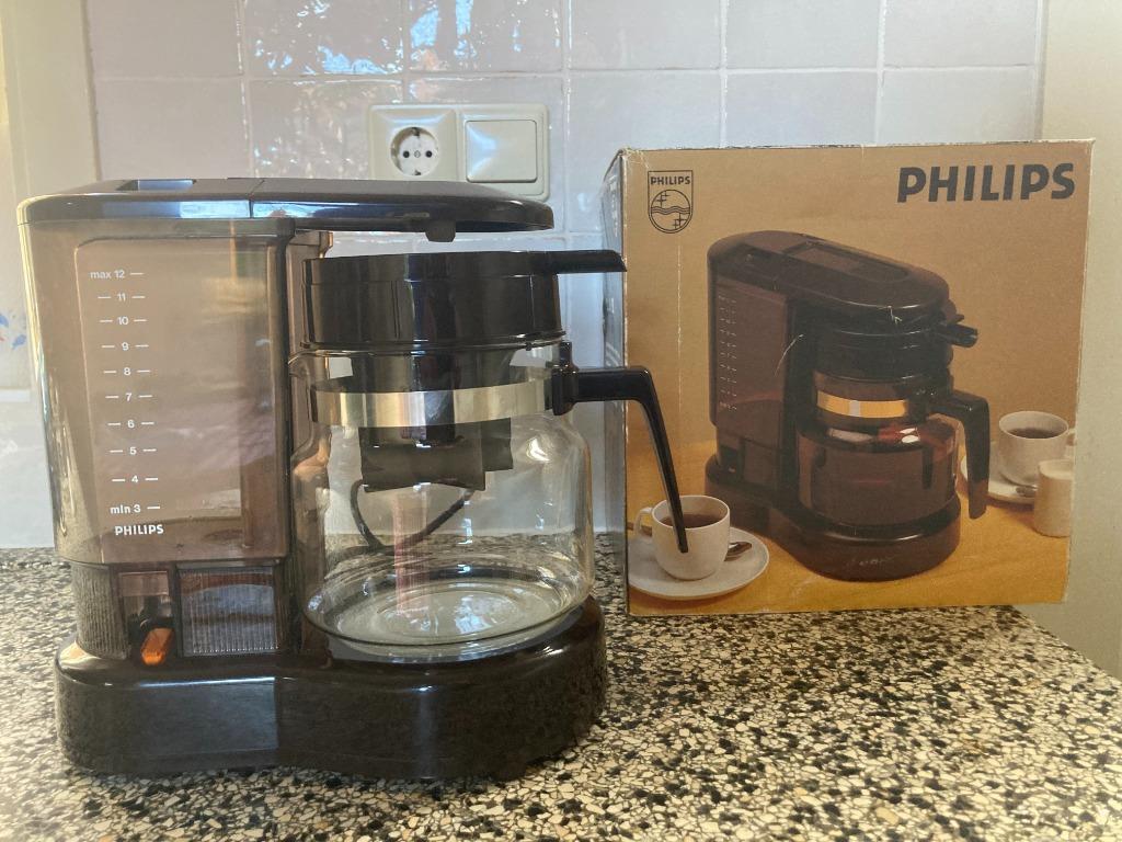 Cafetière vintage Philips HD5154/PA marron avec boîte, Collections, Rétro, Produits blancs, Enlèvement ou Envoi