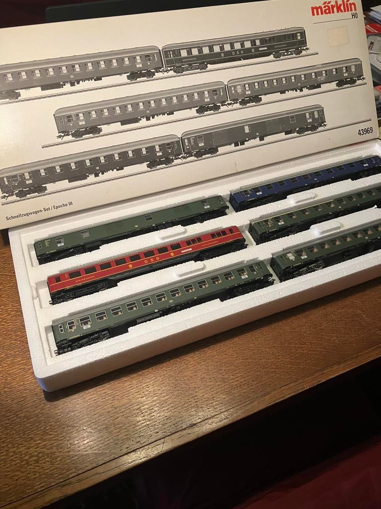 Marklin HO 43969 coffret 6 voitures DB Ep.3 Mint, Enlèvement ou Envoi, Courant alternatif, Comme neuf, Set de Trains