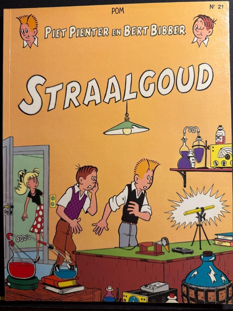 Piet Pienter en Bert Bibber - 21. Straalgoud, Enlèvement ou Envoi, Une BD, Comme neuf, POM
