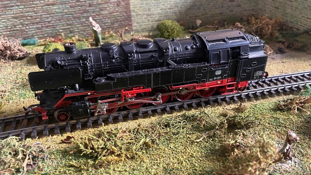 Marklin 3709 dig stoomtrein 85007 DB werkend TELEX koppeling, Hobby en Vrije tijd, Modeltreinen | H0, Zo goed als nieuw, Locomotief