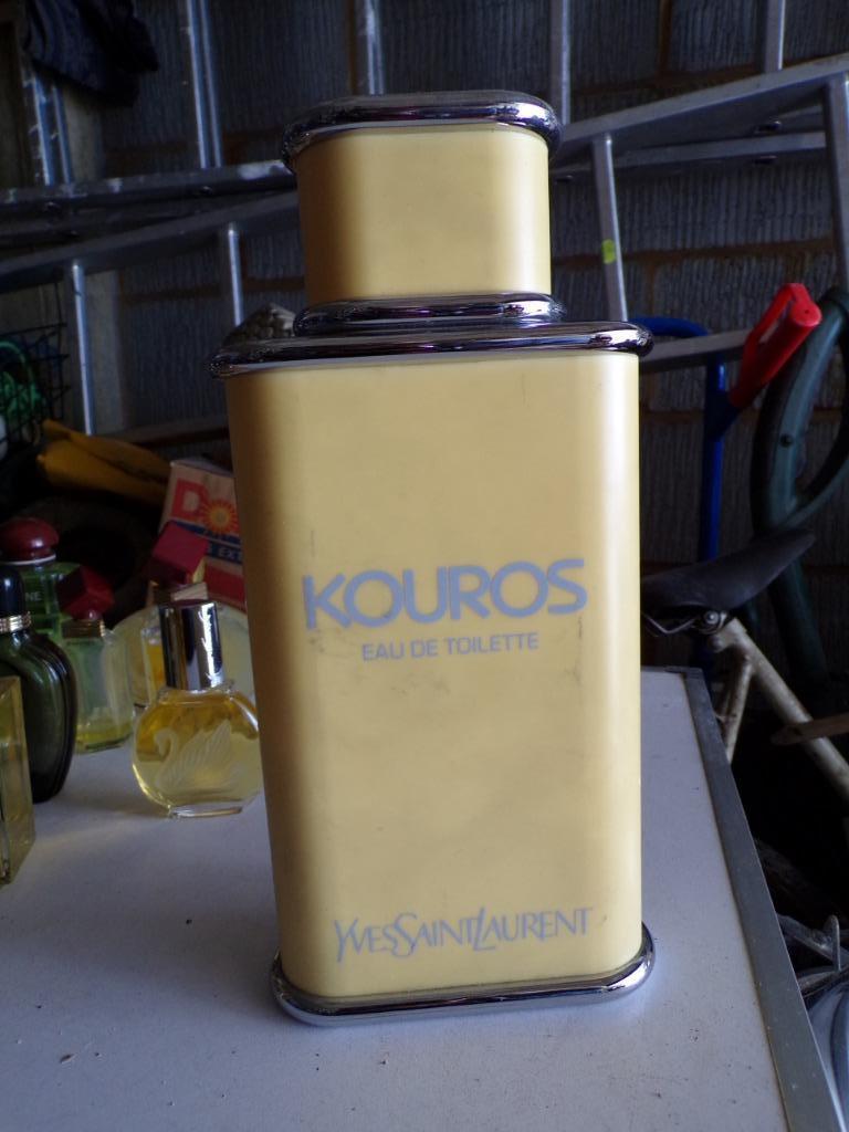 GEANT FLACON KOUROS YSL, Collections, Enlèvement, Utilisé, Bouteille de parfum