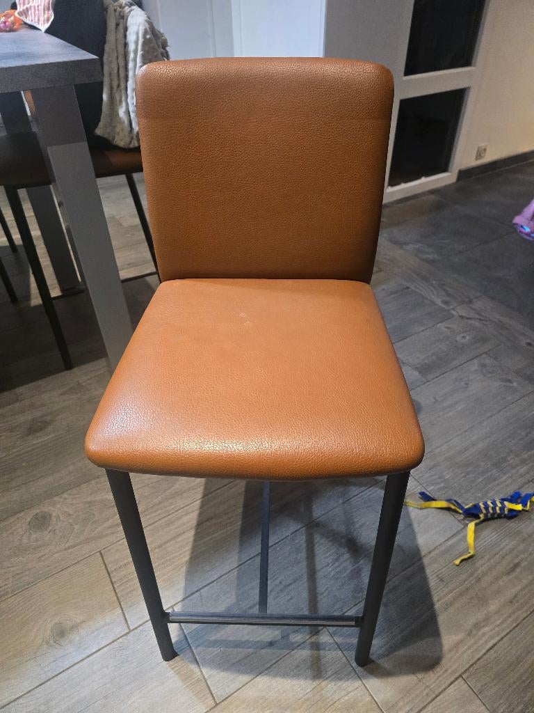 Chaise de bar, Maison & Meubles, Enlèvement, Utilisé, Cuir