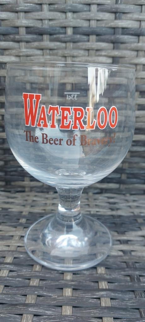 Waterloo glas 33cl, Verzamelen, Biermerken, Ophalen of Verzenden, Zo goed als nieuw
