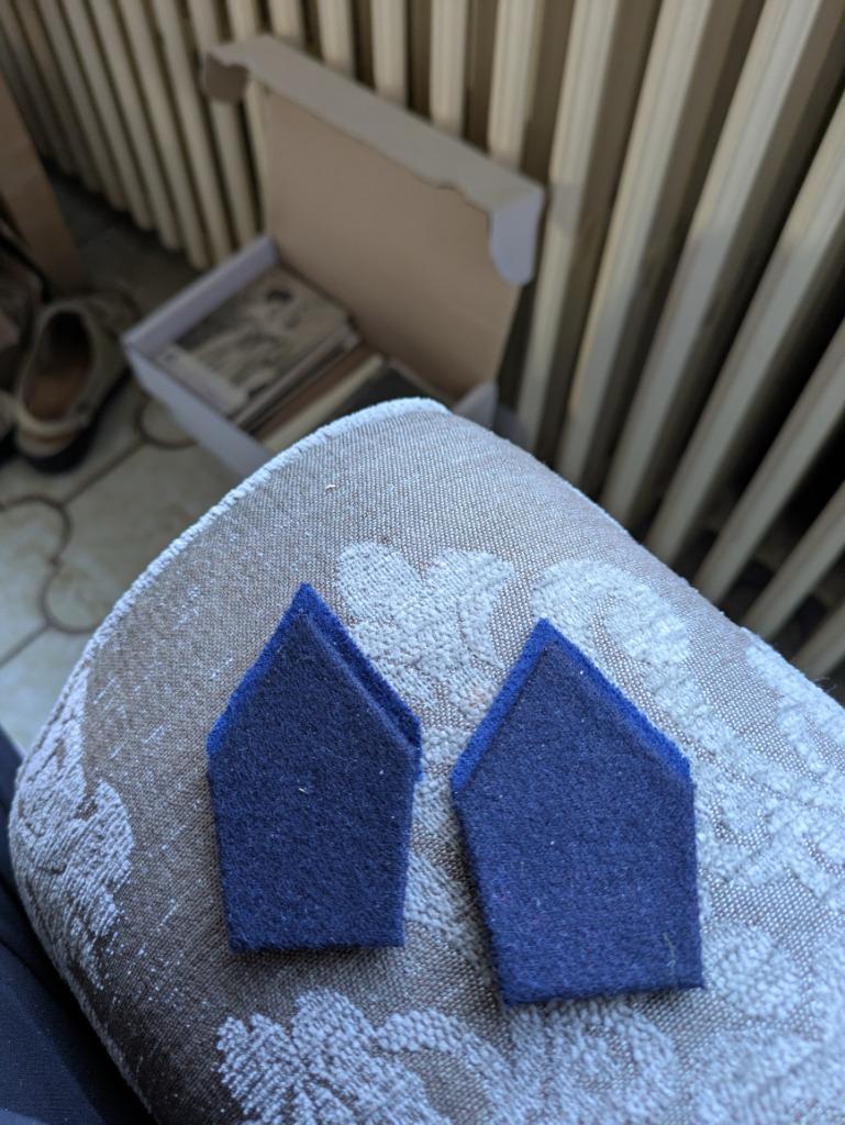 Militair gerecht kraagspiegels, Enlèvement ou Envoi, Armée de terre, Emblème ou Badge