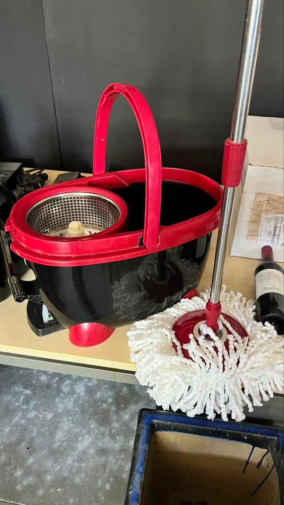Nieuwe professionele schoonmaakset, met extra mop, Ophalen, Dweilemmer, -bak, of -wagen