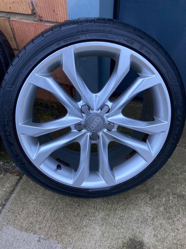 Velgen Audi, Auto-onderdelen, Banden en Velgen, Ophalen, 18 inch, Gebruikt, Velg(en)