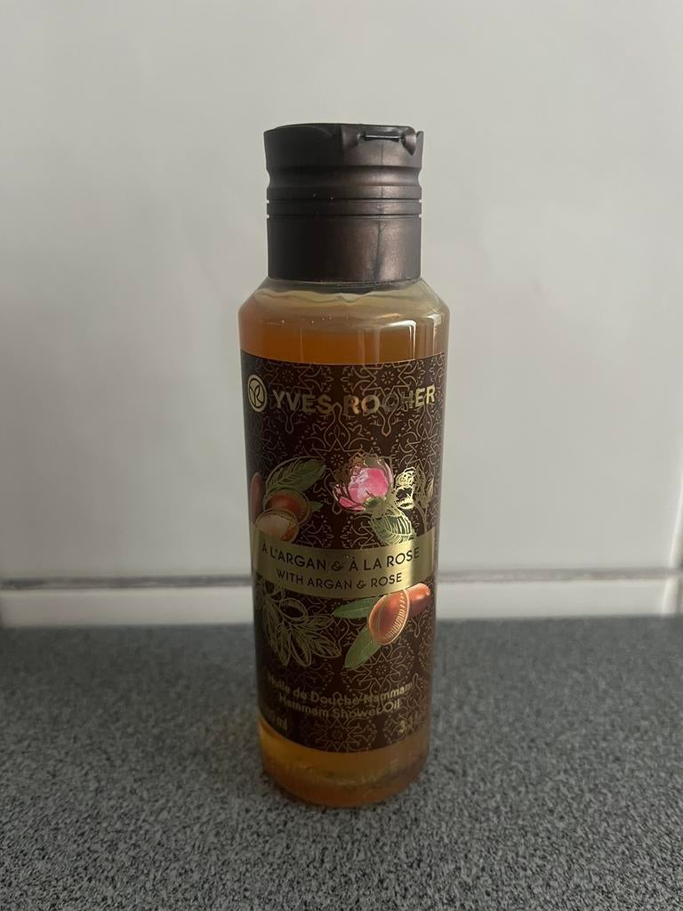 Hammam shower olie met argan & rose - 100 ml - Yves Rocher, Ophalen of Verzenden, Nieuw, Bodylotion, Crème of Olie