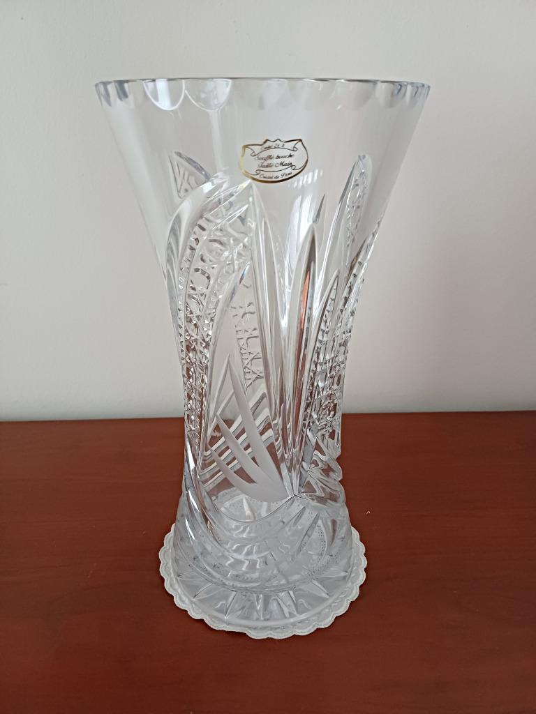 Grand vase en cristal - Cristal de Paris - comme neuf, Enlèvement