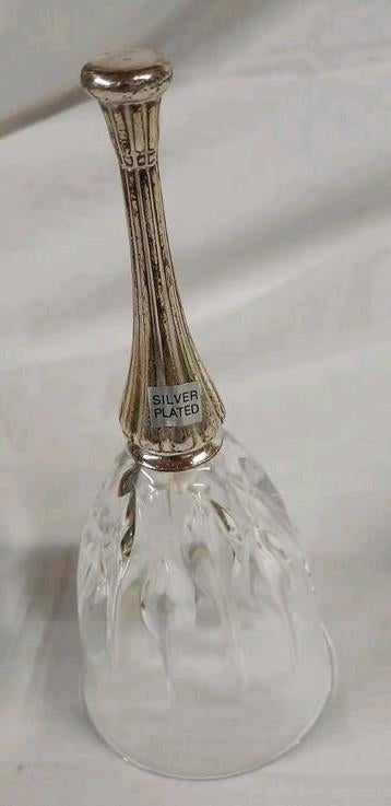 Antieke kristallen bel met zilveren handvat, Antiek en Kunst, Ophalen