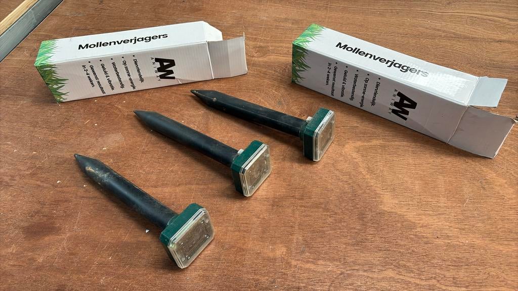 3x Mollenverjager, Ophalen, Zo goed als nieuw