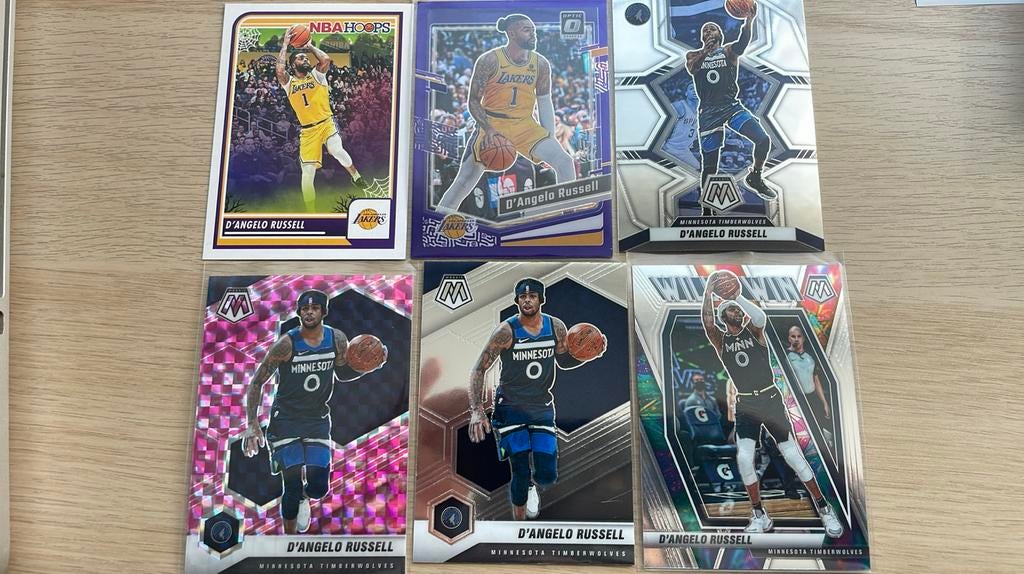 6 cartes D'Angelo Russell, Enlèvement ou Envoi, Neuf