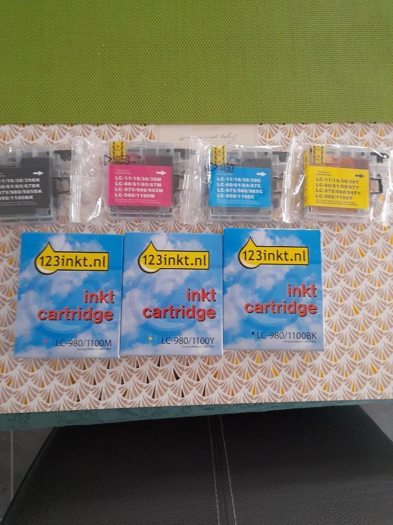 7 Inkt cartridges voor Brother DCP195C, Enlèvement ou Envoi, Neuf, Cartridge, 1 2 3 inkt