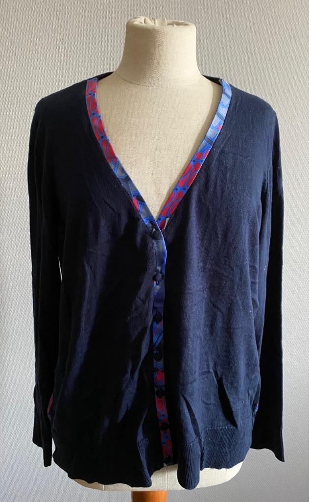Donkerblauwe gilet Atmos Fashion maat 46, Taille 46/48 (XL) ou plus grande, Atmos fashion, Comme neuf, Bleu