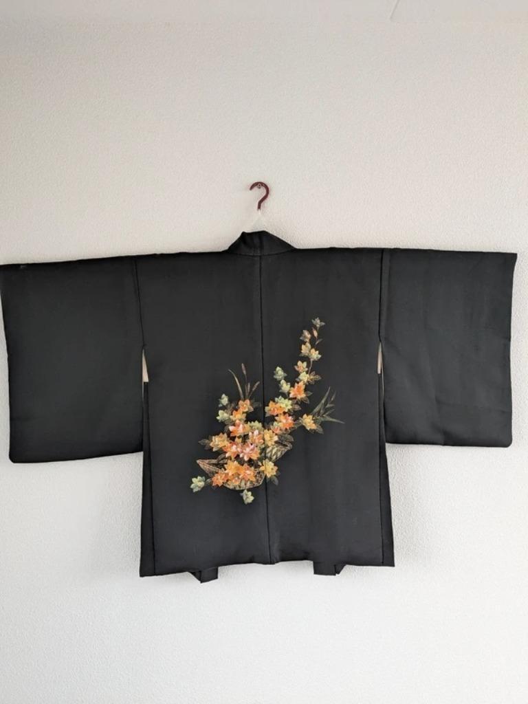 Haori japonais (veste kimono), Envoi, Porté, Manteau