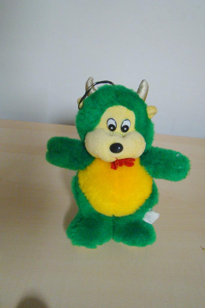 pluche knuffel groene trol duivel  17cm, Enlèvement ou Envoi, Neuf, Autres types