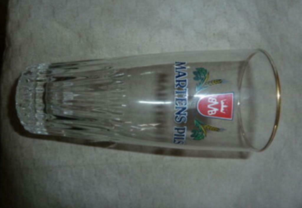 #I bier glas MARTENS PILS anno 1758 Brij. Martens - Bocholt, Collections, Verres & Petits Verres, Utilisé, Verre à bière, Enlèvement ou Envoi