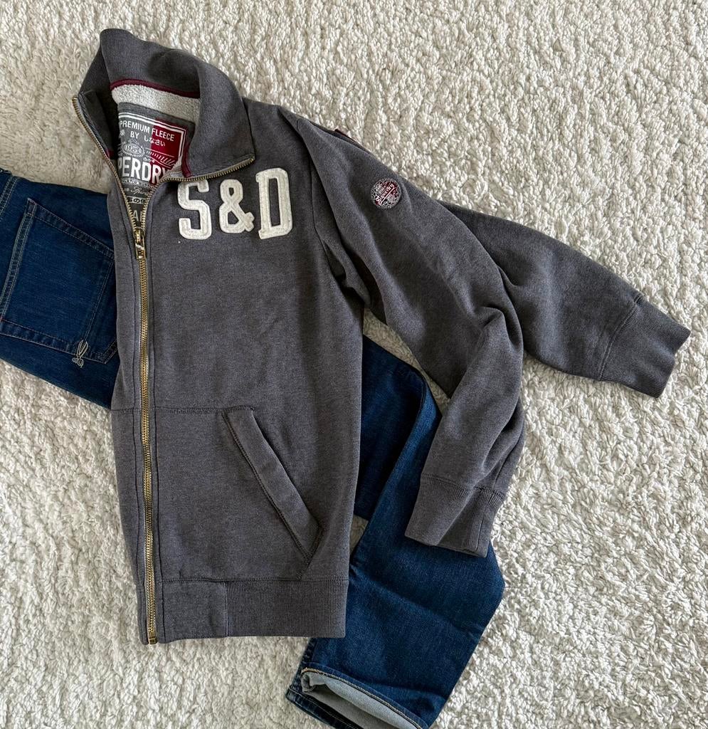 Pull Super Dry, Enlèvement ou Envoi, Comme neuf, Taille 48/50 (M), Gris