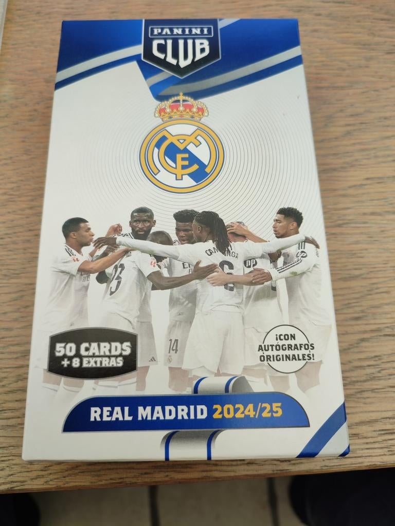 50 cartes panini club Réal Madrid 2024/2025 Mbappé Courtois, Envoi