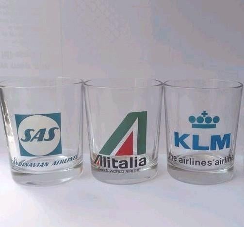 ✈️ Drinkglazen set ✈️, Verzamelen, Glas en Drinkglazen, Ophalen of Verzenden