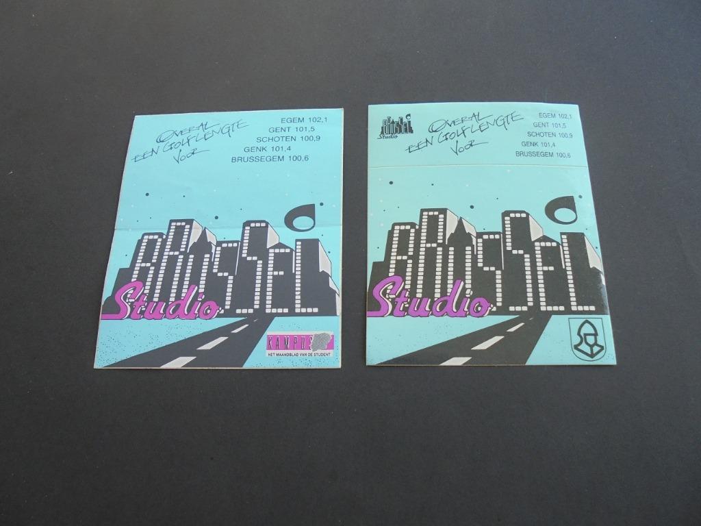 Sticker : Studio Brussel, Verzamelen, Stickers, Verzenden, Nieuw, Bedrijf of Vereniging
