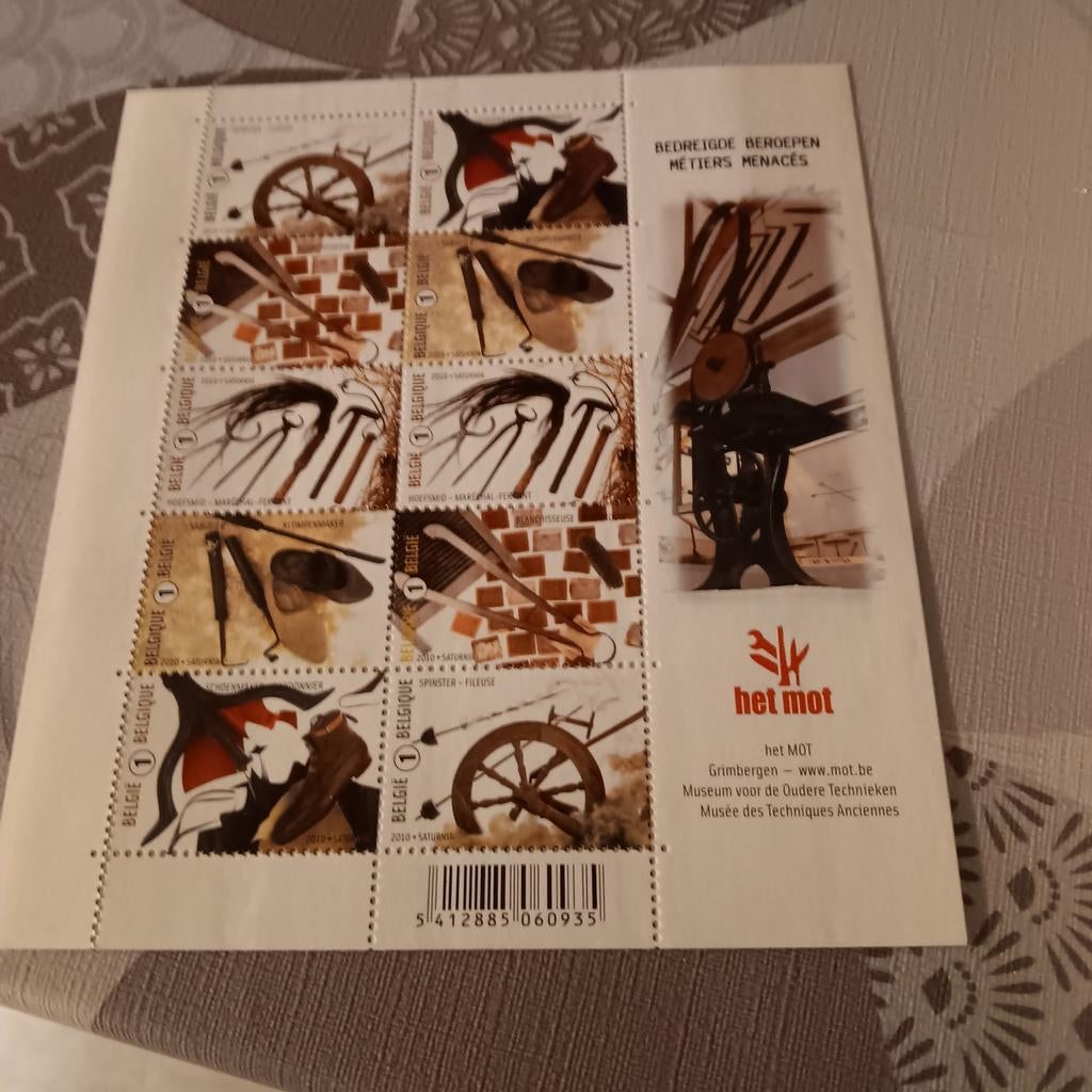 Postzegel velletjes 5zegels of 10zegels, Ophalen of Verzenden