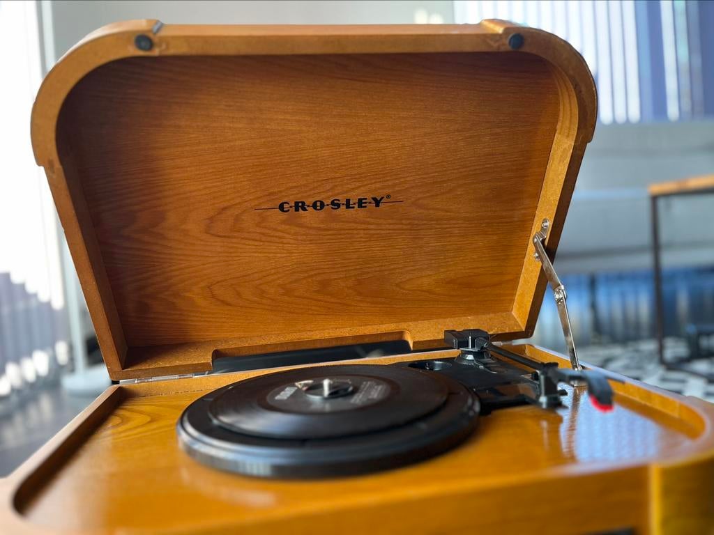 CROSLEY 7 en 1 Retro Look Radio CD K7 Tourne-disque, Enlèvement, Comme neuf, Tourne-disque, Autres marques