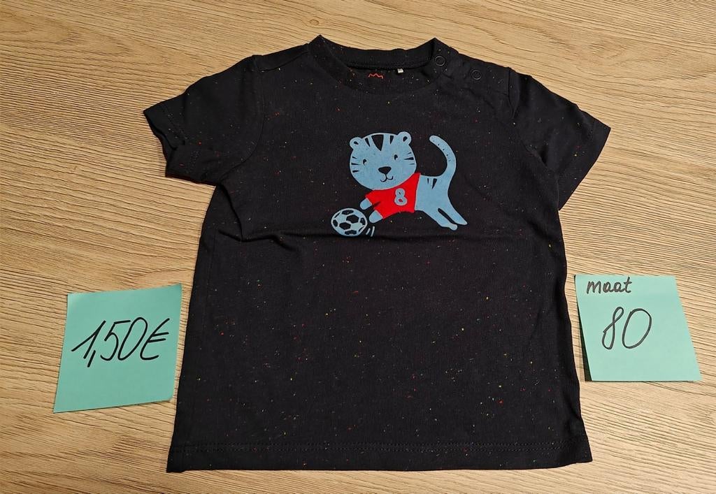 T-shirt maat 80, Kinderen en Baby's, Babykleding | Maat 80, JBC, Ophalen of Verzenden, Zo goed als nieuw, Jongetje
