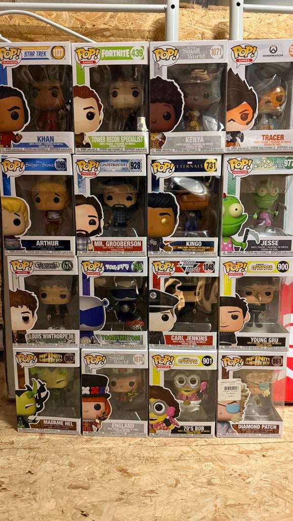 Lot Funko Pops of apart te koop, Ophalen, Zo goed als nieuw