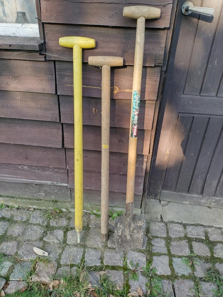 Steel  / bovenkant van schup: 2 stuks, Tuin en Terras, Hand-tuingereedschap, Ophalen of Verzenden, Schop