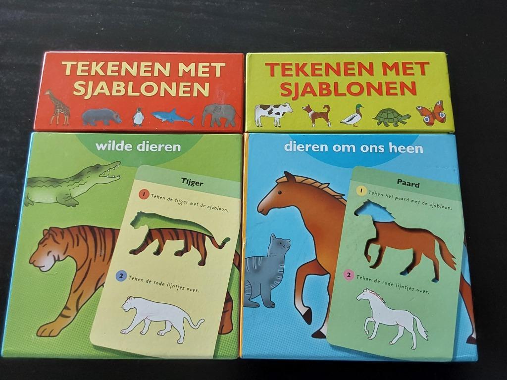 dieren tekenen via sjablonen, Ophalen of Verzenden, Zo goed als nieuw