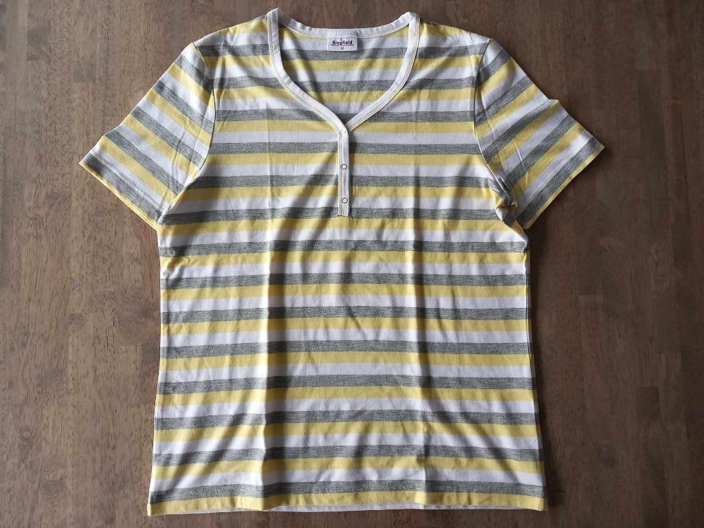 gestreept t-shirt dames maat M kingfield, Kleding | Dames, Maat 38/40 (M), Geel, Ophalen of Verzenden, Zo goed als nieuw
