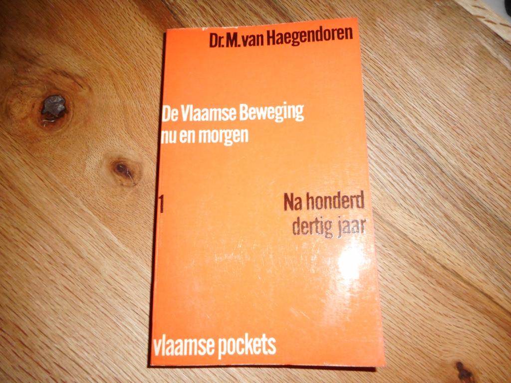 Dr M van Haegendoren - De Vlaamse beweging morgen en nu, Ophalen of Verzenden, Zo goed als nieuw